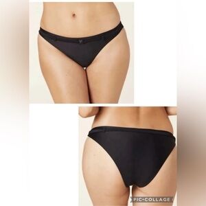 NWT Andie Swim The Riviera Bikini Bottom in Black with Buckle Belt Multiple Size
